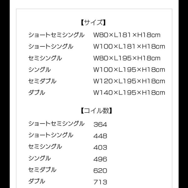 画像13: ショート丈にも対応した激安ノンフリップポケットコイルマットレス