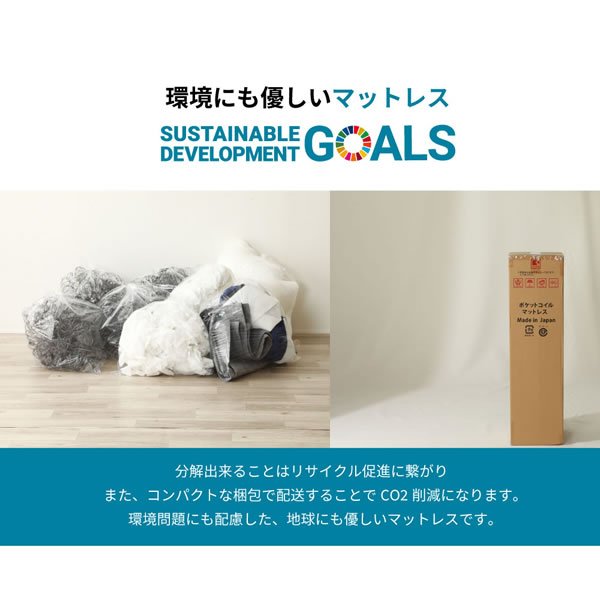 画像11: 日本製ポケットコイルマットレス 価格訴求モデル