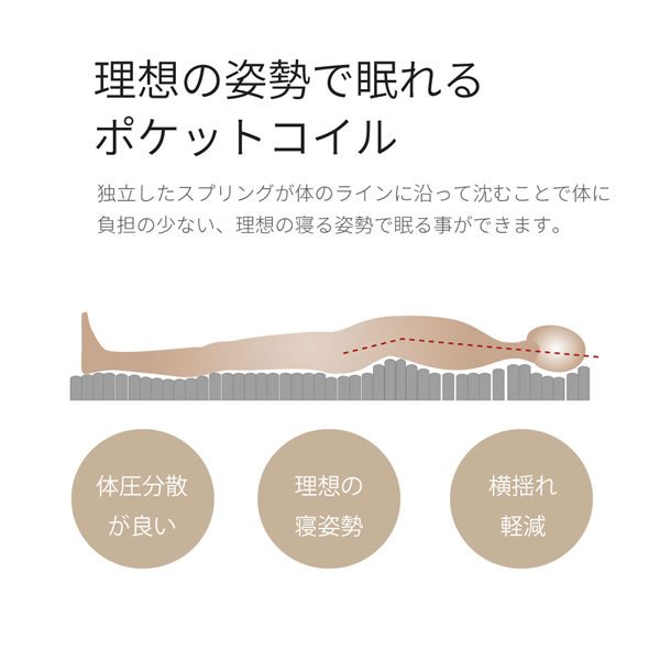 画像13: 日本製ポケットコイルマットレス 価格訴求モデル