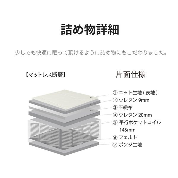 画像25: 日本製ポケットコイルマットレス 価格訴求モデル