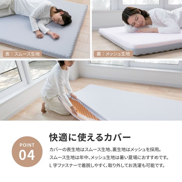 画像7: 上質な眠りを実現！日本製高反発ウレタン採用・スリムマットレス