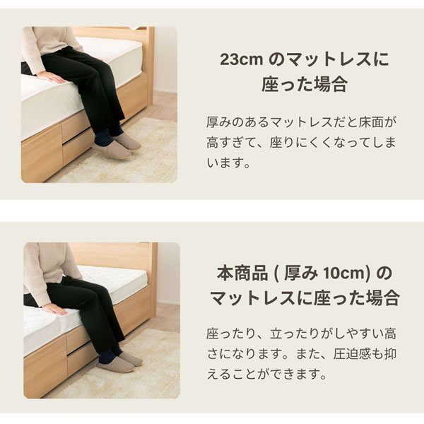 画像7: メンテナンスが簡単！薄型三つ折りポケットコイルマットレス10cm厚