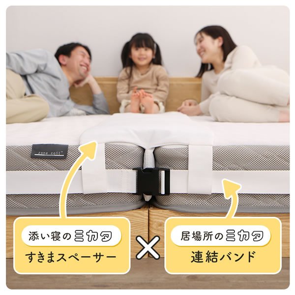 画像3: 連結ベッドを購入の方におすすめ！隙間スペーサー＆連結ベルト