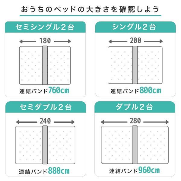 画像16: 連結ベッドを購入の方におすすめ！隙間スペーサー＆連結ベルト