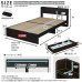 画像20: 10cmサイズで選べるセミオーダー収納ベッド【Khronos】クロノス (20)
