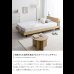 画像4: ブックシェルフ付きスマートデザイン脚付きベッド【Mariska】 USBコンセント付き (4)