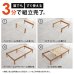 画像5: 工具不要！簡単組み立て敷布団対応すのこベッド【Calvin-a】 (5)