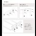 画像14: シンプルデザイン棚付きすのこベッド【Armas】高さ調整対応 (14)
