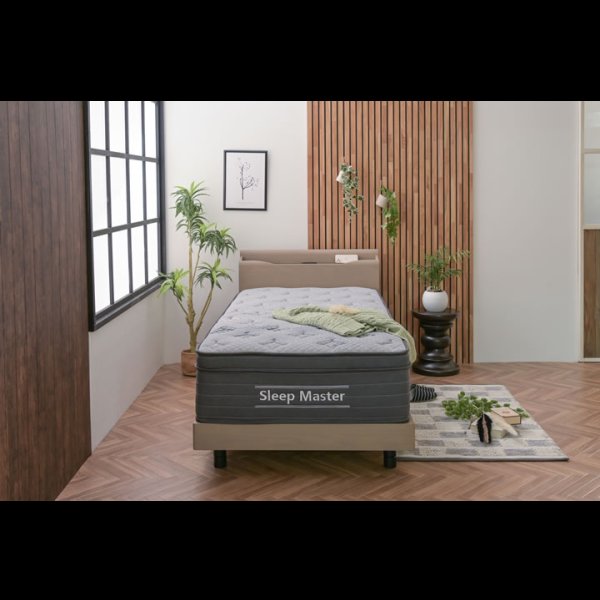 画像7: オーク突板仕様高級デザインすのこベッド【Bernt】