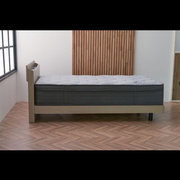 画像12: オーク突板仕様高級デザインすのこベッド【Bernt】