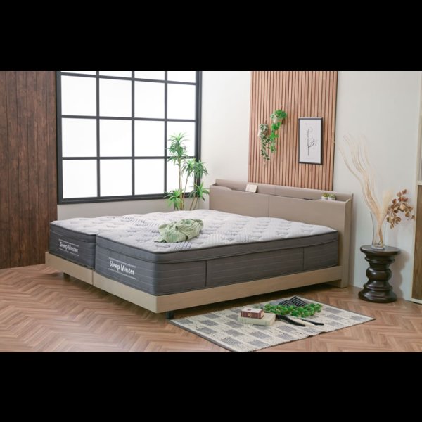 画像16: オーク突板仕様高級デザインすのこベッド【Bernt】