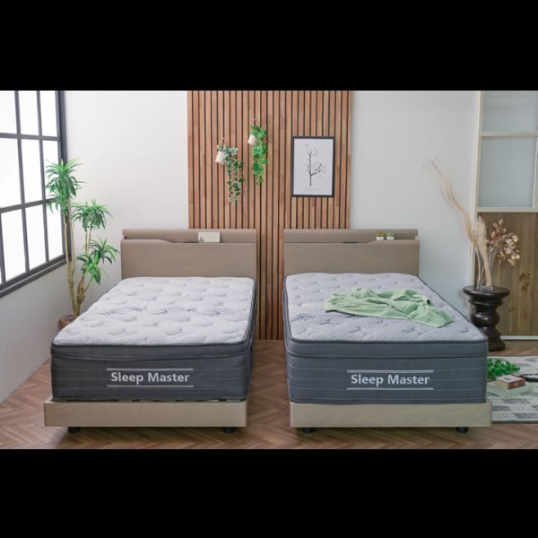 画像19: オーク突板仕様高級デザインすのこベッド【Bernt】