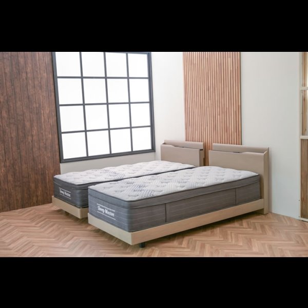 画像20: オーク突板仕様高級デザインすのこベッド【Bernt】