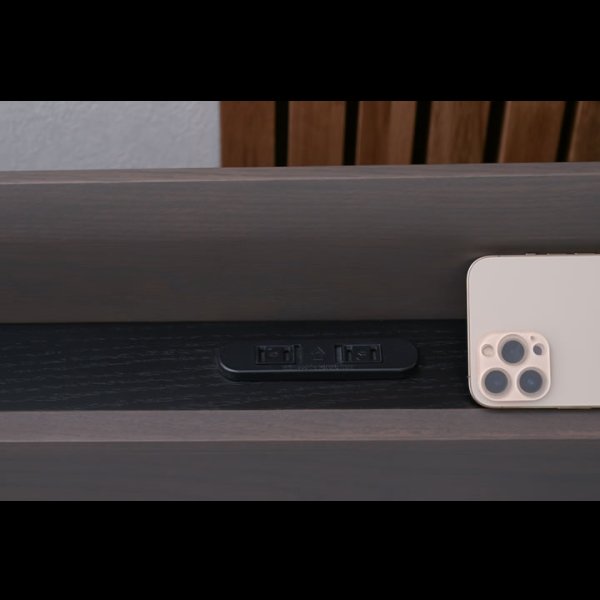 画像24: オーク突板仕様高級デザインすのこベッド【Bernt】