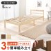 画像2: コスパが良いボルトレス簡単組み立てベッド【Conrad】 棚コンセント付き (2)