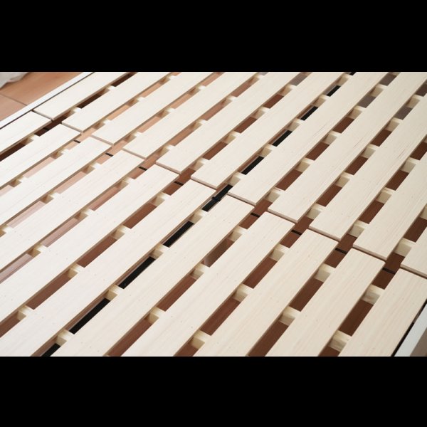 画像17: 曲線デザイン高強度すのこベッド【Fennel】ストーン調／木目調 3段階高さ調節