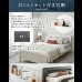 画像28: 曲線デザイン高強度すのこベッド【Fennel】ストーン調／木目調 3段階高さ調節 (28)