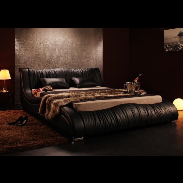 画像4: 高級レザー仕様デザイナーズベッド【Fortuna】フォルトゥナ　５年保証付き