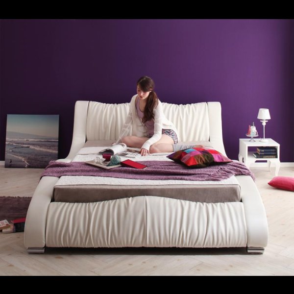 画像6: 高級レザー仕様デザイナーズベッド【Fortuna】フォルトゥナ　５年保証付き