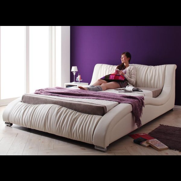 画像7: 高級レザー仕様デザイナーズベッド【Fortuna】フォルトゥナ　５年保証付き