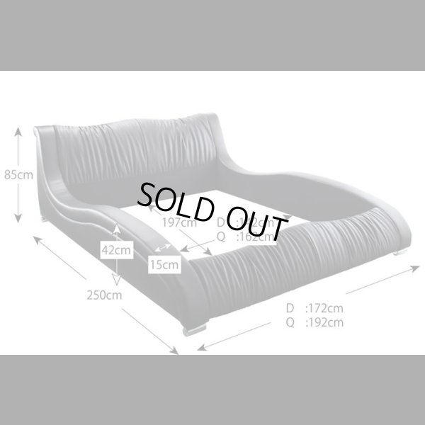 画像2: 高級レザー仕様デザイナーズベッド【Fortuna】フォルトゥナ　５年保証付き