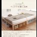 画像15: 天然木桐材仕様すのこベッド【Aeration】エアレーション (15)