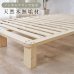 画像2: 無塗装天然木パイン材仕様ロースタイルすのこベッド【Henri】安定極太脚 (2)