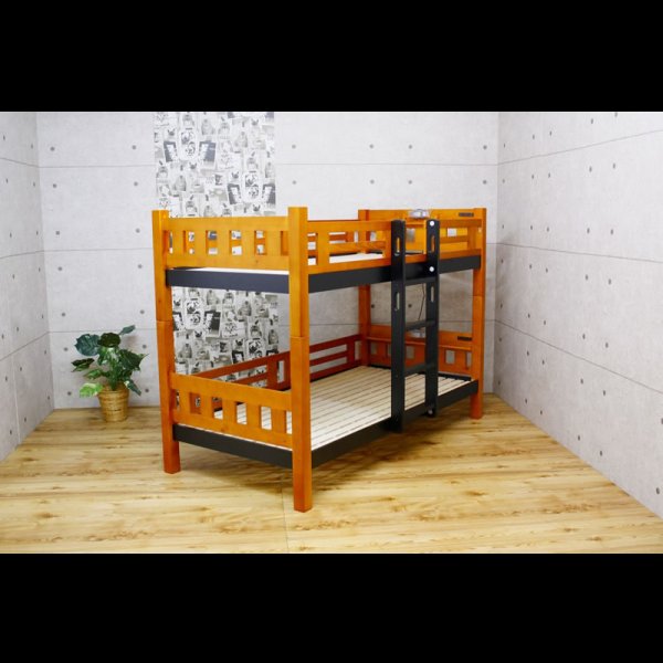 画像19: 棚照明付き・北欧パイン材仕様おしゃれデザイン二段ベッド【Clive】お買い得