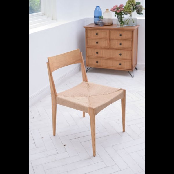 画像9: 天然木とペーパーコードの組み合わせがおしゃれなダイニングチェア【Reynold】2脚セット