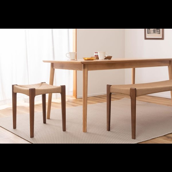 画像4: 天然木＆ペーパーコードおしゃれなダイニングスツール【Rupert】