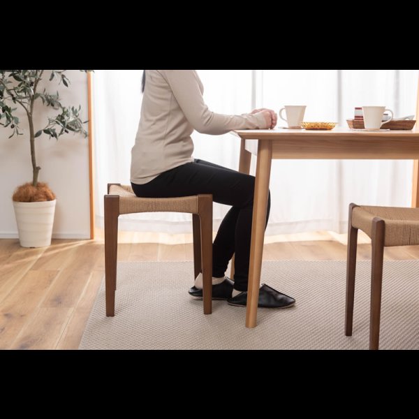 画像8: 天然木＆ペーパーコードおしゃれなダイニングスツール【Rupert】