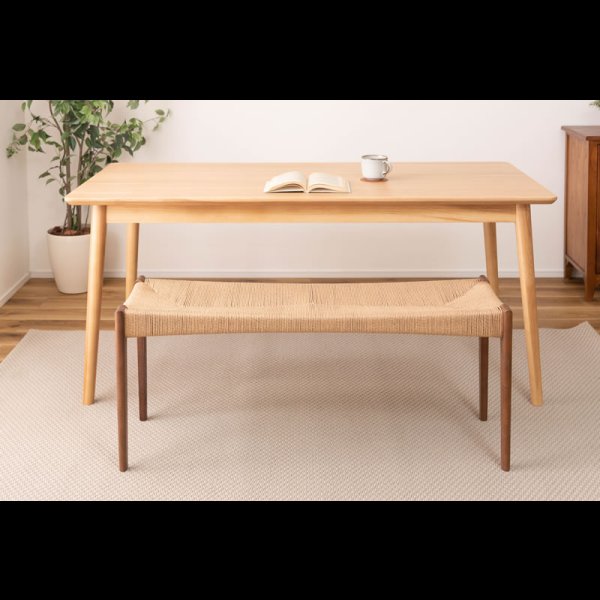 画像10: 天然木＆ペーパーコードおしゃれなダイニングベンチ【Roderick】