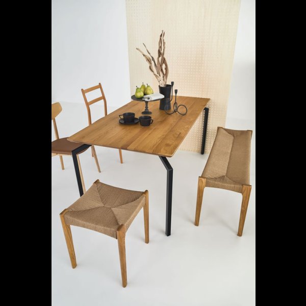 画像22: 天然木＆ペーパーコードおしゃれなダイニングベンチ【Roderick】