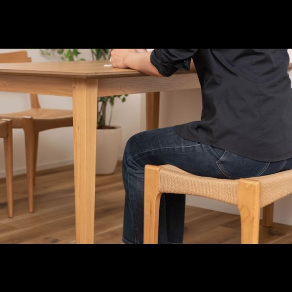 画像29: 天然木＆ペーパーコードおしゃれなダイニングベンチ【Roderick】