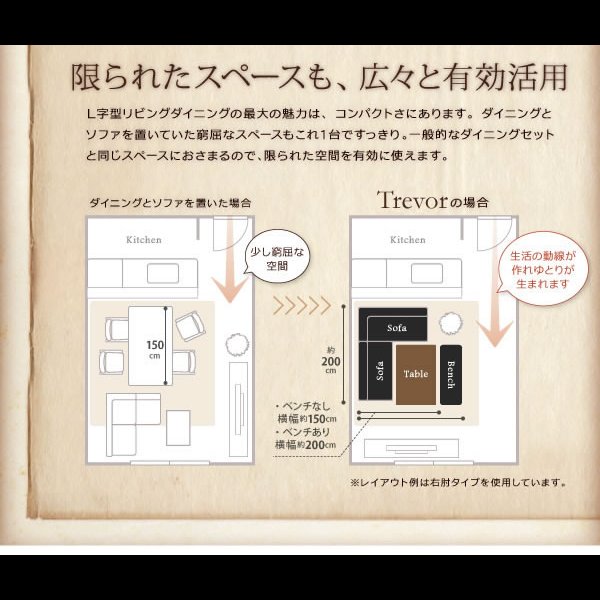 画像6: ヴィンテージデザインレザーソファダイニングセット【Trevor】