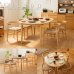 画像1: 伸長式ダイニングテーブル＆ペーパーコードチェアダイニングセット／単品 (1)