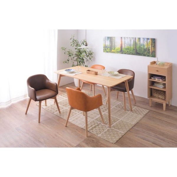 画像17: おしゃれな北欧デザインテーパードレッグ採用ダイニングテーブル幅150【Ashton】