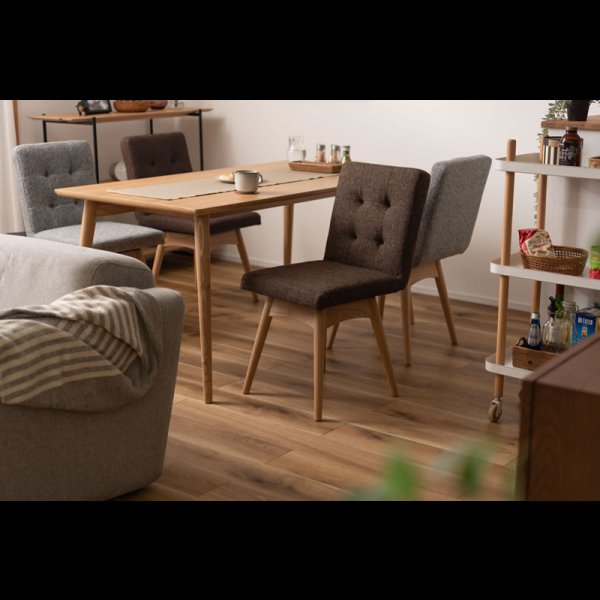 画像8: シンプルデザイン回転式ファブリックダイニングチェア【Ashton-RN】