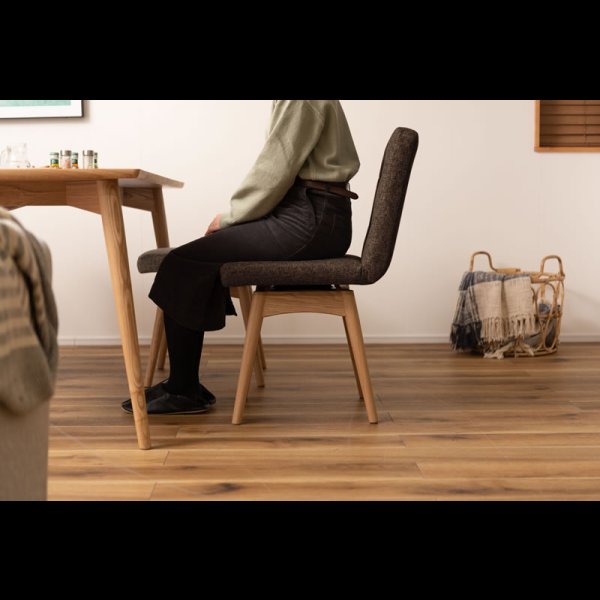 画像9: シンプルデザイン回転式ファブリックダイニングチェア【Ashton-RN】