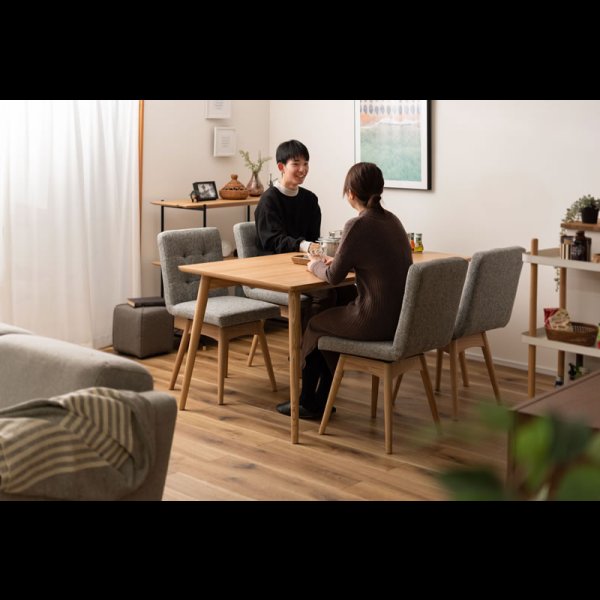 画像12: シンプルデザイン回転式ファブリックダイニングチェア【Ashton-RN】