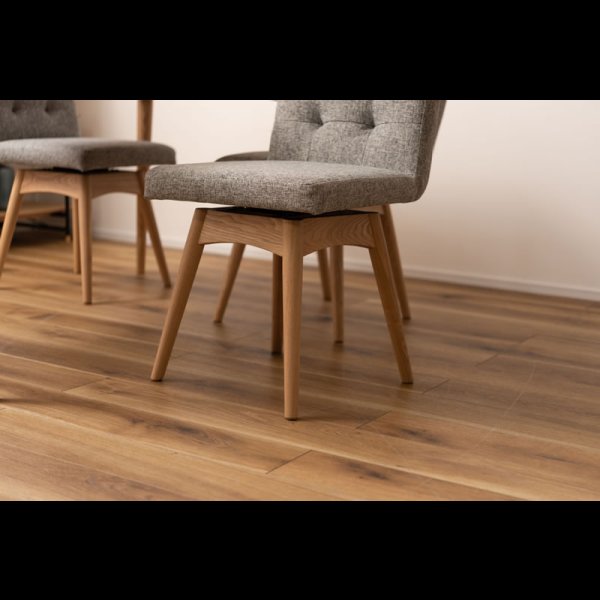 画像14: シンプルデザイン回転式ファブリックダイニングチェア【Ashton-RN】