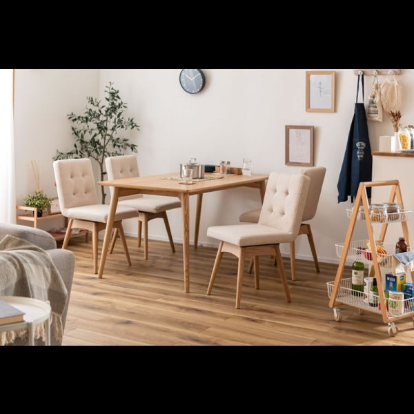 画像17: シンプルデザイン回転式ファブリックダイニングチェア【Ashton-RN】