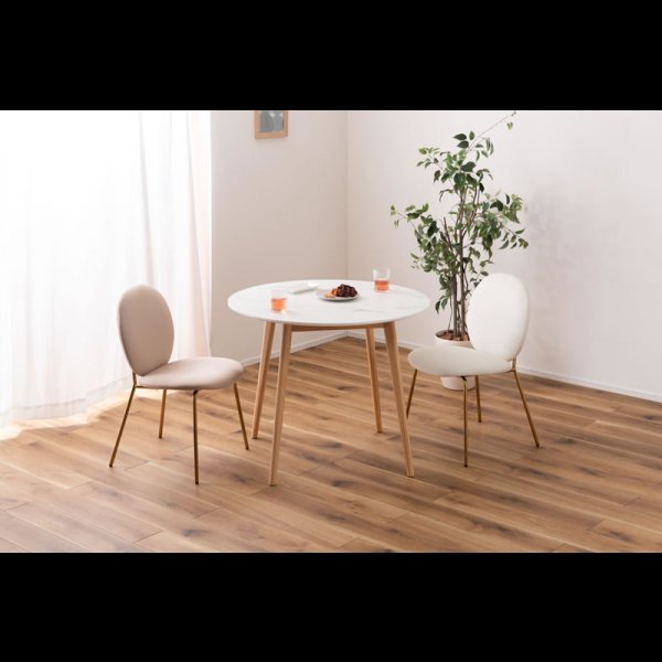 画像6: 人気の大理石調ダイニング！コンパクトラウンドテーブル・チェア【Birgit】