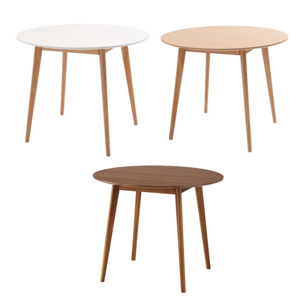 画像4: コンパクトラウンドテーブルダイニングセット【Brigitta】