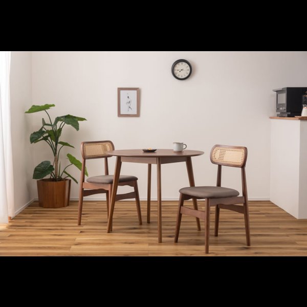 画像21: コンパクトラウンドテーブルダイニングセット【Brigitta】