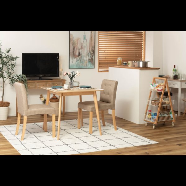 画像10: コンパクトスクエアテーブルダイニングセット【Daniela】