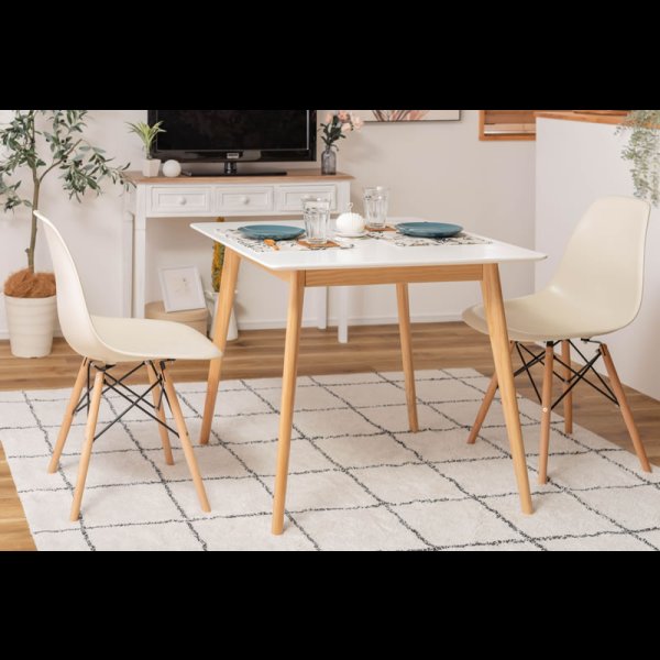 画像16: コンパクトスクエアテーブルダイニングセット【Daniela】