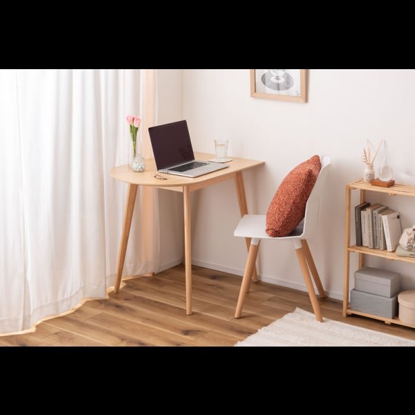 画像25: 壁付けも出来る！ミニマルデザインダイニングテーブル【Adela】