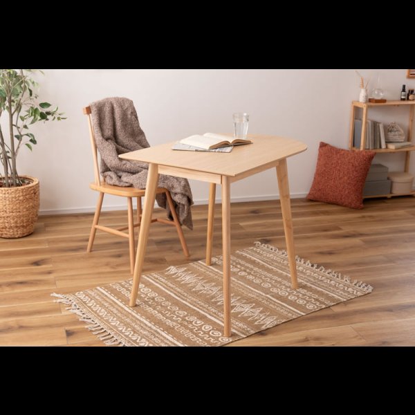 画像24: 壁付けも出来る！ミニマルデザインダイニングテーブル【Adela】