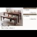 画像11: ウォールナット／オーク：総無垢材ダイニングセット【Tefnut】テフヌト (11)